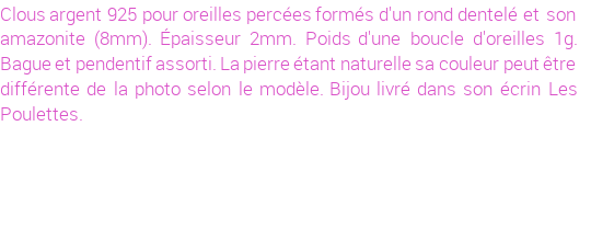 Drôle de créations de Bijoux Fantaisie, c'est un design inattendu que nous réservait Stephanie Ducauroix. Créé avec passion, ces Bijoux Fantaisie en Argent sauront combler chaque Femme amateur de bijoux et accessoires originaux. Il en reste 1 exemplaire, commandez rapidement. Le bijou vous sera expédié directement du site www.lespoulettes-bijoux.fr.