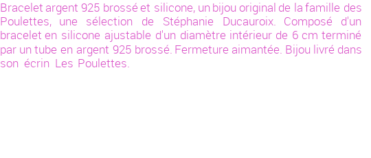 Drôle de créations de Bijoux Fantaisie, c'est un design inattendu que nous réservait Stephanie Ducauroix. Créé avec passion, ces Bijoux Fantaisie en Argent sauront combler chaque Femme amateur de bijoux et accessoires originaux. Il en reste 6 exemplaires, commandez rapidement. Le bijou vous sera expédié directement du site www.lespoulettes-bijoux.fr, dans son écrin bleu turquoise original.