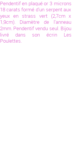 Drôle de créations de Bijoux Fantaisie, c'est un design inattendu que nous réservait Stephanie Ducauroix. Créé avec passion, ces Bijoux Fantaisie en Plaqué Or sauront combler chaque Femme amateur de bijoux et accessoires originaux. Il en reste 7 exemplaires, commandez rapidement. Le bijou vous sera expédié directement du site www.lespoulettes-bijoux.fr.